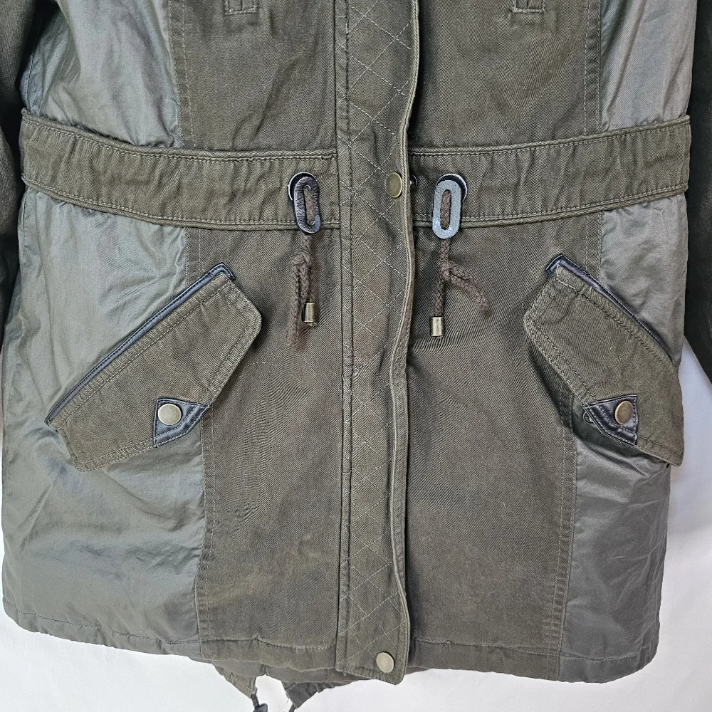 American Rag Green Utility Jacket‎ Durable Cotton Canvas Size M - Picture 3 of 10